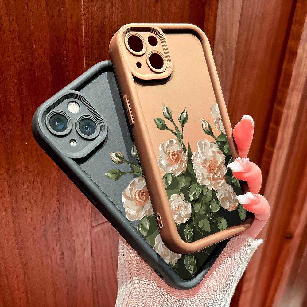 Soft Silicone Square Ladder Printing Pattern Phone Casing Full Cover Camera Shockproof Protection Rubber Case for OPPO Realme