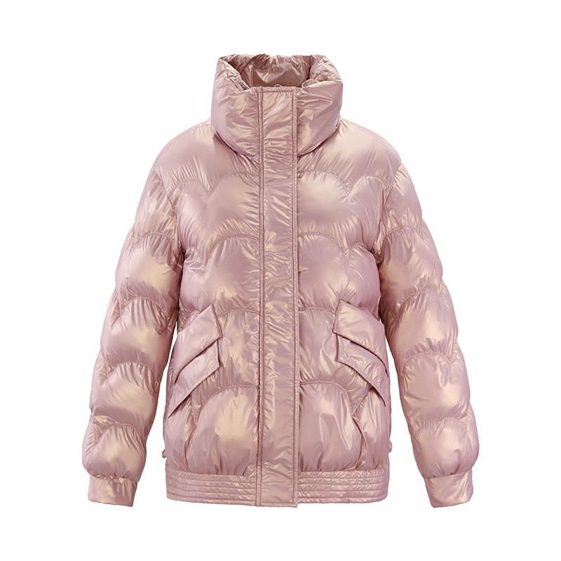 Glossy Short Cotton Clothes Women's Korean Version Loose New Light Cotton-padded Clothes Winter Coat