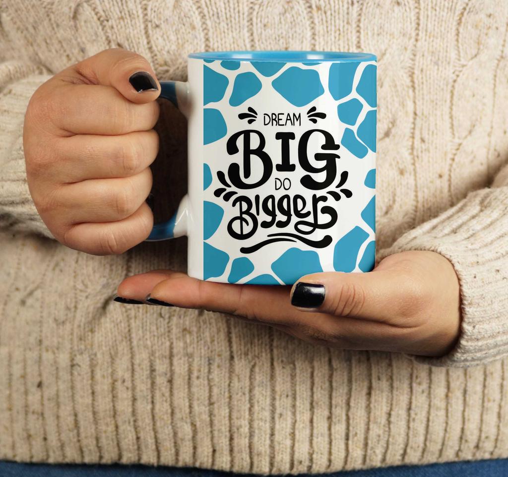 Inkdotpot Dream Big Do Bigger  11 Oz  Ceramic Coffee  Mugs  Inspirational Gift For Nature