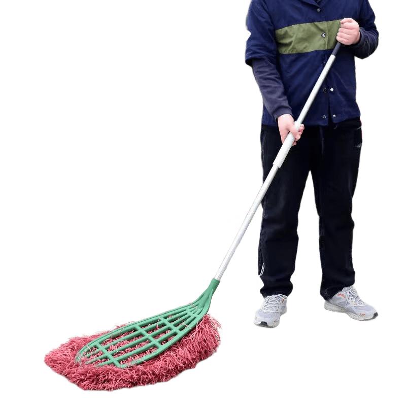 Industrial Heavy-Duty Plastic Broom Set