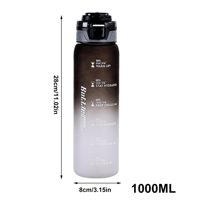 Leakproof Motivational Water Bottle 35 Oz Inspirational Drinking Bottles Easy To Carry Wide Mouth Spillproof Drinking Bottle