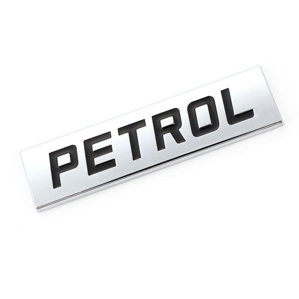 3D Metal Diesel Petrol Logo Badge Sticker Side Fender Rear Trunk Emblem Decal Car Styling