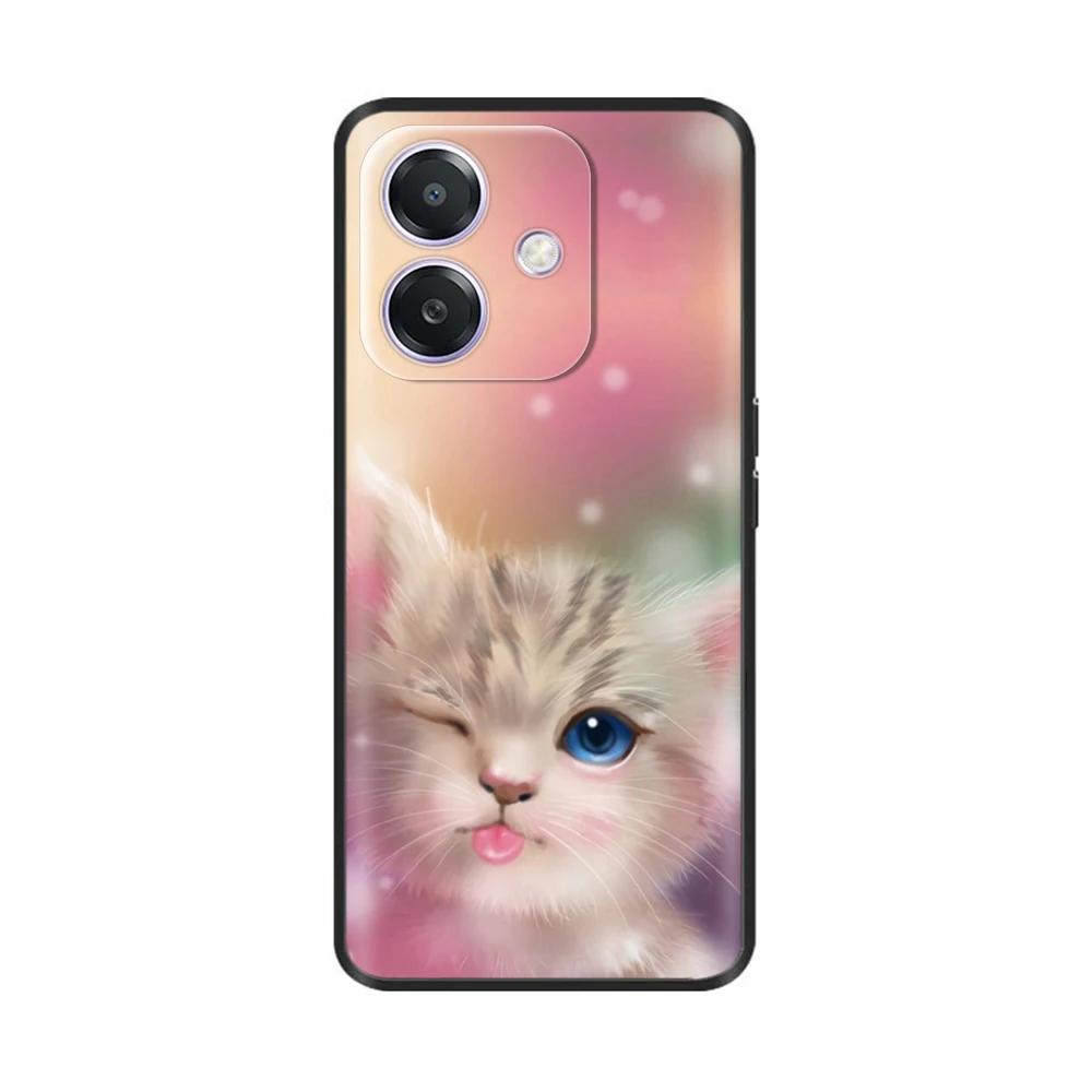 For Oppo A3X Case For Oppo A3 Cute Cover Silicon Soft Matte Phone Case For Oppo A3x CPH2681 OppoA3 Back Cover Coque Fundas Capa