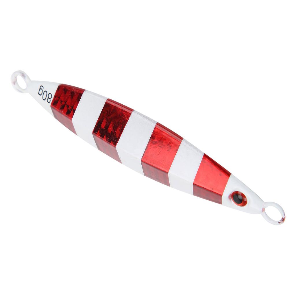 Fishing Artificial Baits Fish Shaped Metal Lifelike Lures Fishing Accessory Red Stripe