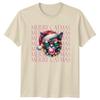 Merry Catmas Christmas Cat Holidays Unisexs TShirt Unisexs Tee Graphic Top