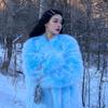 Fashion temperament Medium and long autumn and winter popular new thin fluffy imitation fur jacket female blue
