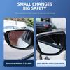 BAII9 2025 Hot 2pcs Car Rear View Mirror Sticker Rain Eyebrow For BMW 50th Kith 5 Series F20 E39 F10 F30 E90 E46 E60 G60 X5 E87 F11 G2
