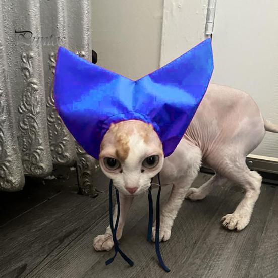 Cat Shower Cap Adjustable Waterproof Bathing Hat with Ear Cover Washing Bathing Raining Protection Cap for Cats