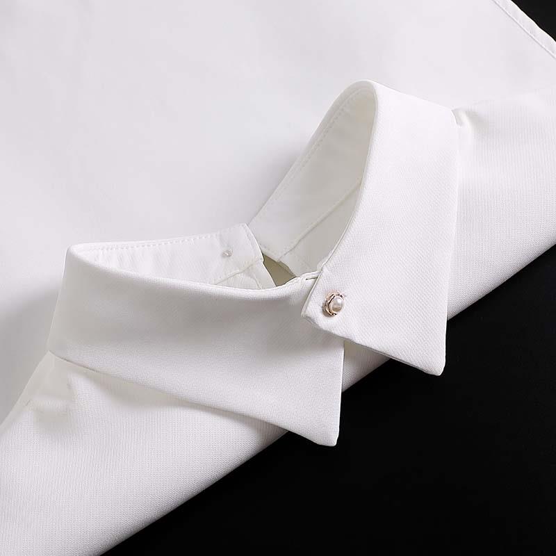 Perfect Match Embroidery Fake Collar Women Lace Detachable Lapel Collar Shirt Top Tie White Ruffles False Collar Woman Removable False Blouse