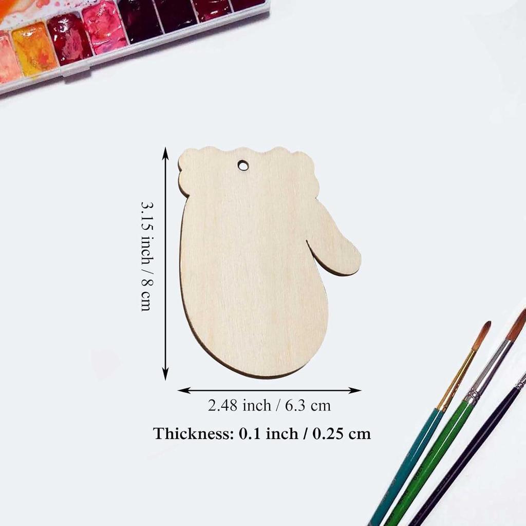 Reindeer-Shaped Wooden Christmas Tree Ornaments - DIY Holiday Decorations