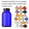 Frosted Glass Medicine Bottles for Health Care & Food 60ml-150ml Capacities Pill Vitamin Capsule Free Sample Box Packing