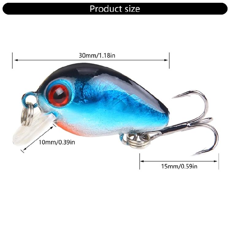 10 stuks Vis Lokaas Kunstmatige Vis Aas Topwater Crankbaits Wobbler Kunstmatige Harde Aas met Tackle Box Eenvoudig te Gebruiken