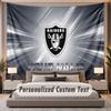 Custom Name Text Tapestry Las Vegas Raiders Personalized Polyester Wall Tapestry For Bedroom And Room