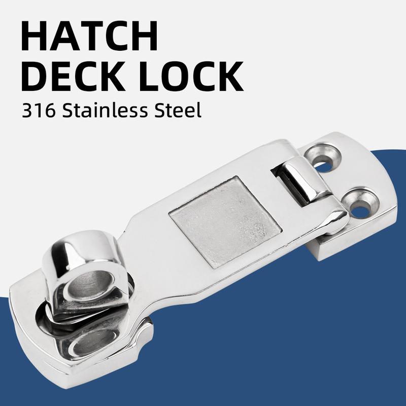 1Pcs Anti-Rattle Latch Boat Locker Fastener Clamp 316 Stainless Steel Marine Locker Latch Boat Hooks Buckle Accessories