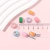 7/14/21pcs Resin European Large Pore Spaced Beads Mixed Color Charm Lighting Beads DIY Necklace Bracelet Jewelry Making Supplies