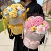 Crochet Flower Bouquet Mother's Day Gift Flowers Handmade Bouquet Wedding Party Decor Guests Gifts Graduation Gifts