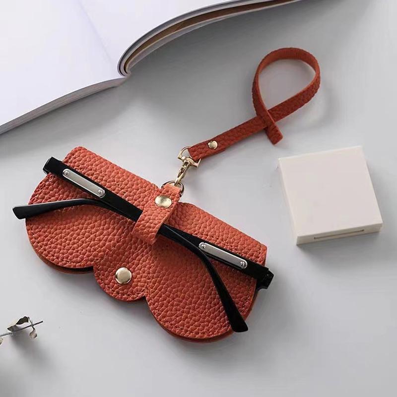 Glasses Protective Cover Creative Hanging Leather Sunglasses Reading Glasses Storage Bag Portable Travel Eyewear Holder
