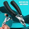 Stainless Steel Modern Concave Edge Toenail Clippers - Sharp, Curved Blade For Thick Nails, Ingrown Nail Precision Trimming, Uns