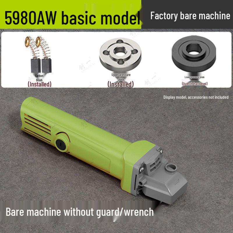 Polizor unghiular multifuncțional de mare putere pentru lustruire, tăiere, îndepărtarea ruginii și șlefuire de uz casnic.