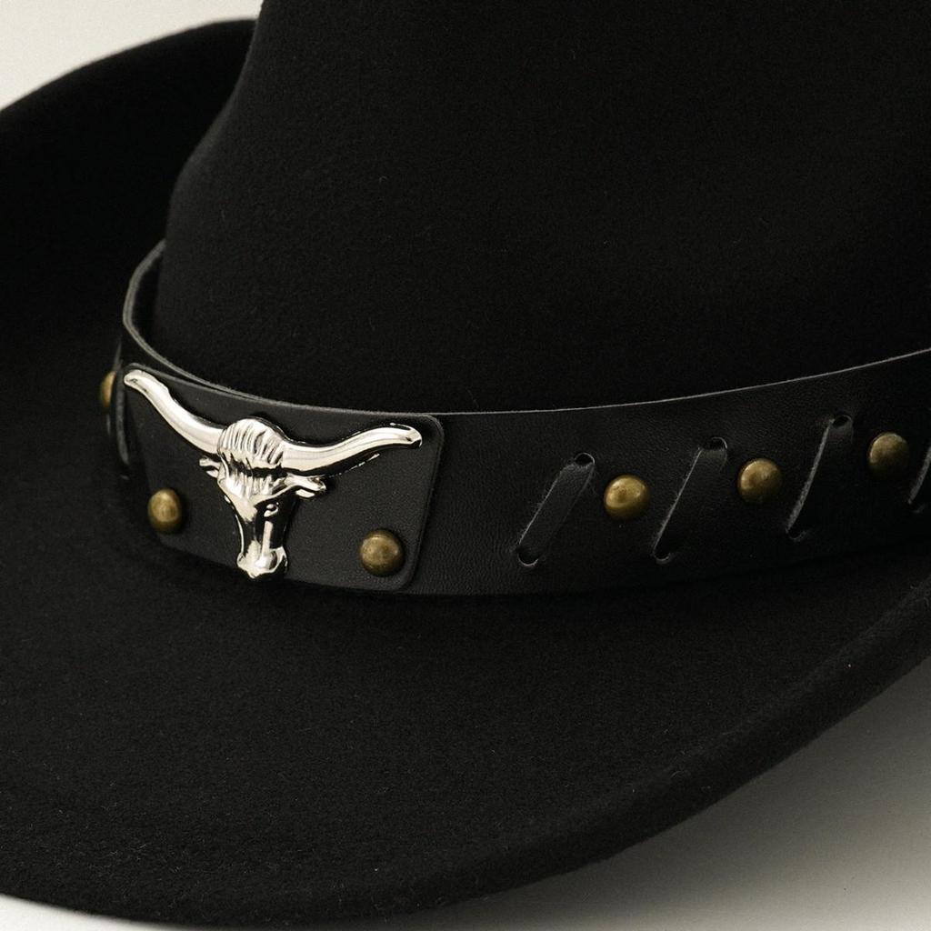 High-End Western Ethnic Tibetan Wool Felt Fedora Hat