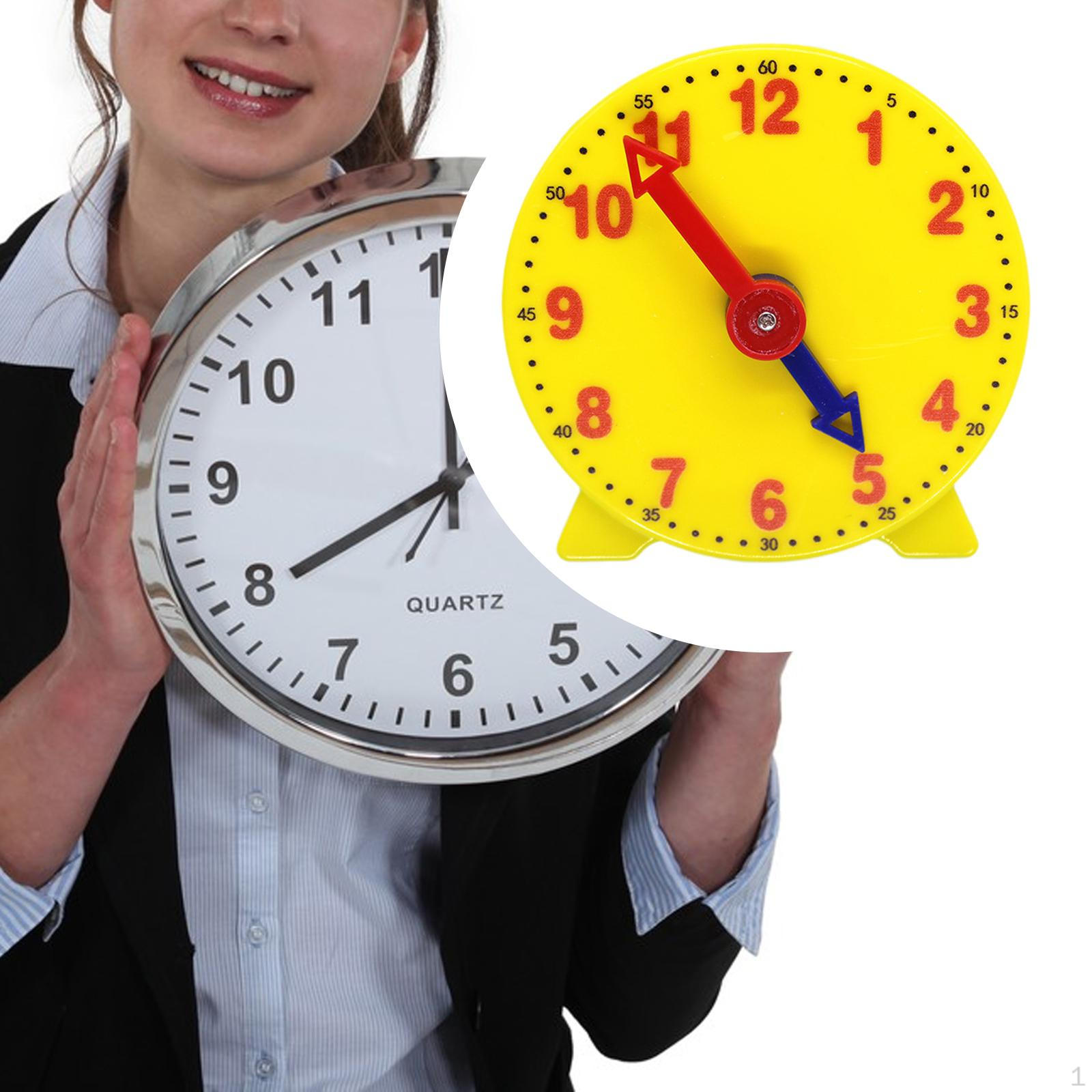 

Teaching Clock for Kids Math Development Education Toy Telling Time to 3rd Grade Ages 5+ 12Hrs