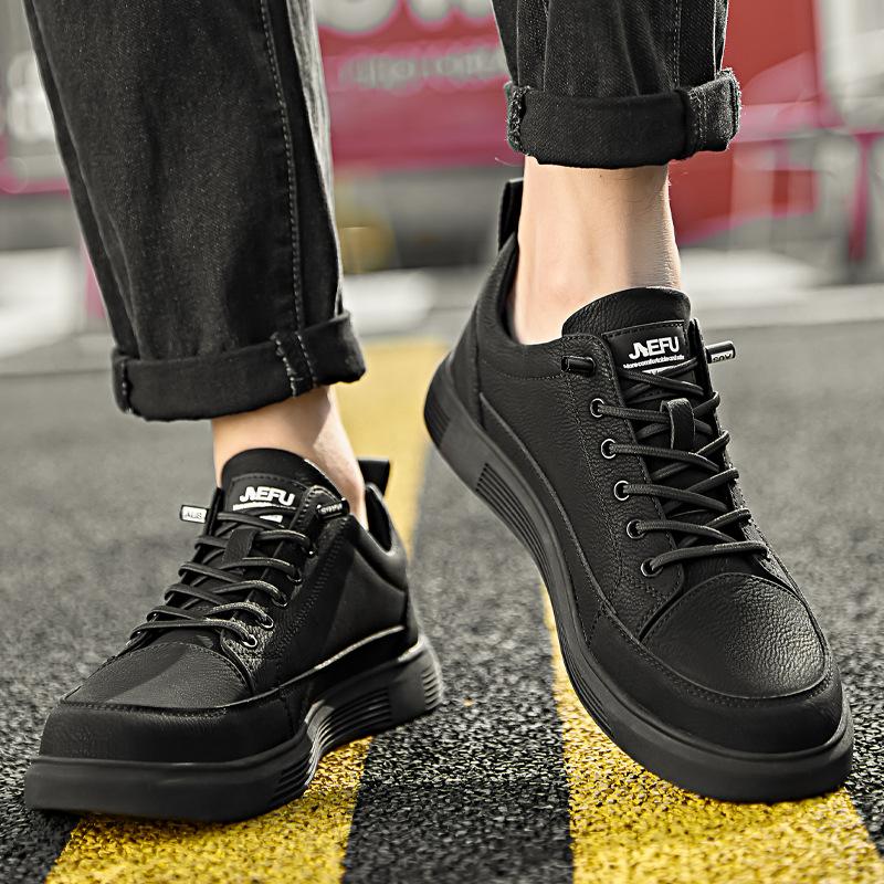 Pantofi de siguranță din piele micro pentru bărbați Pantofi de lucru anti-înjunghiere Pantofi cu vârf de oțel Cizme de siguranță pentru bărbați pentru sudor anti-scântei Pantofi impermeabili