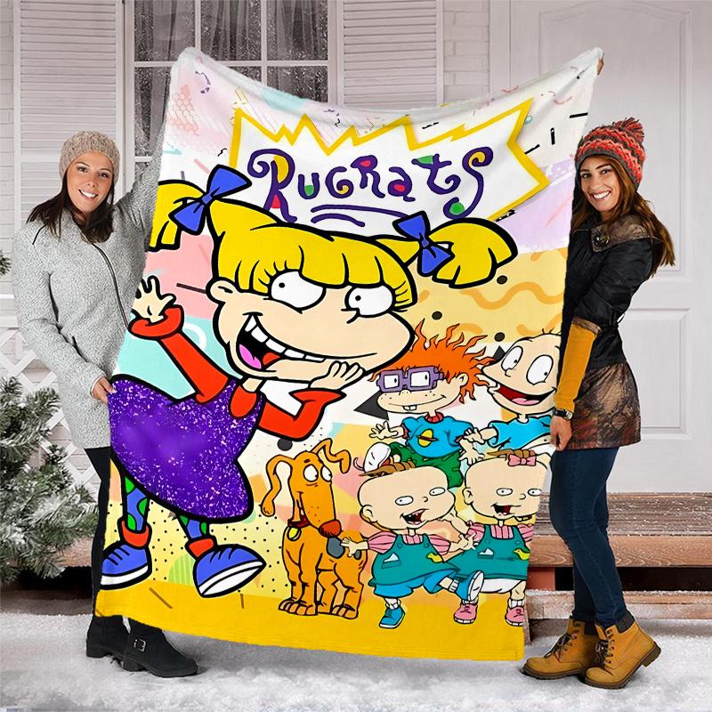 Rugrats Printed Throw Blanket—soft,warm;versatile Blanket for All Seasons—perfect As &air-conditioning Throw,nap Blanket