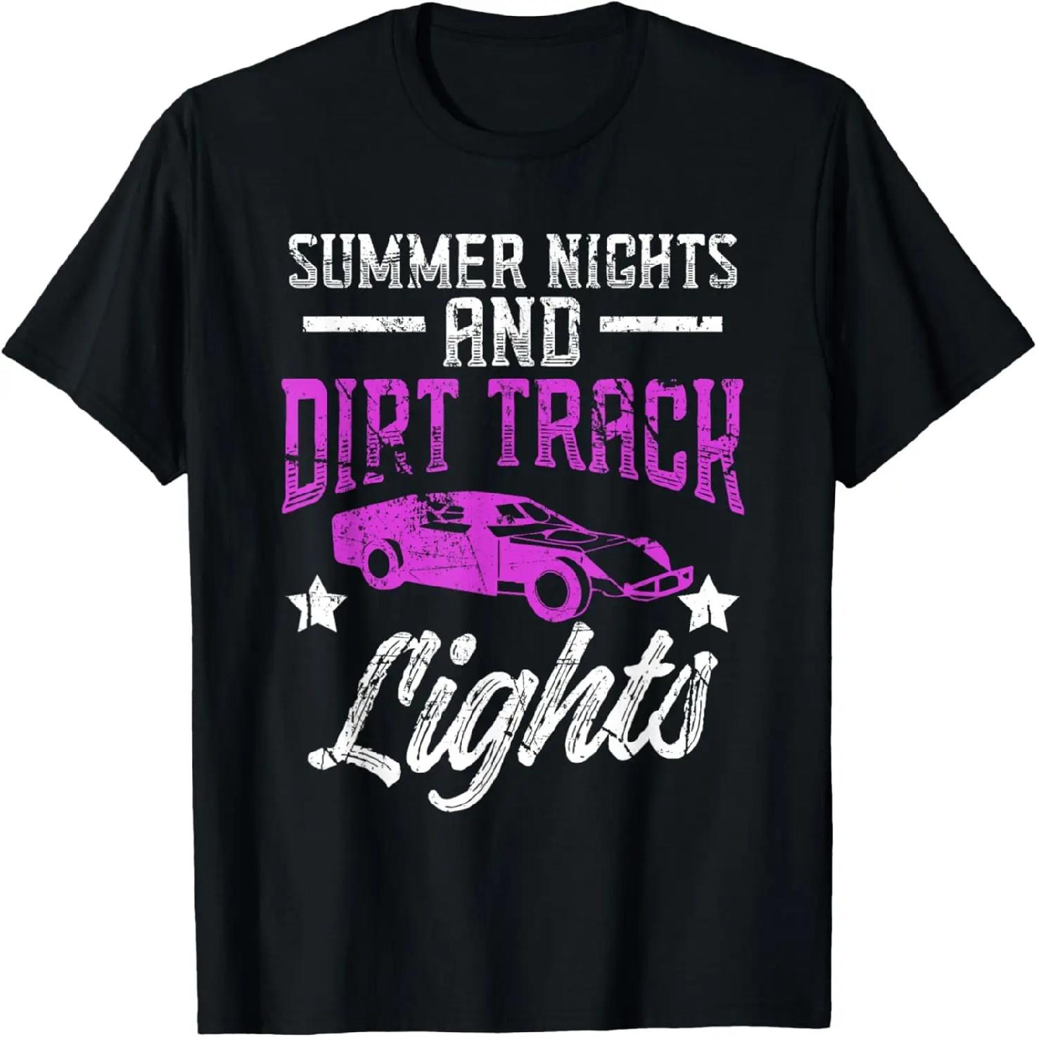 Summer Nights And Dirt Track Lights - Vintage Racing Fan T-Shirt XXXXXL разноцветный