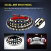 12V Waterproof Decorative Lamp Lighting LED Pickup Truck Carriage Cargo Bed Strip Light Bar Kit with Switch for SUV RVs Boats