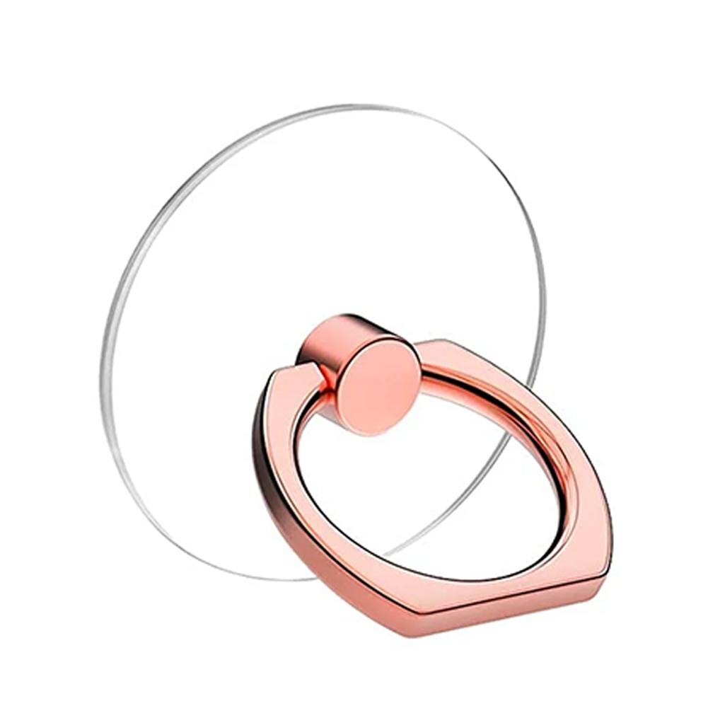 Transparent Mobile Phone Ring Holder Stand 360° Rotation Clear Finger Grip Car Phone Mount Stand Compatible Various iPhones Case