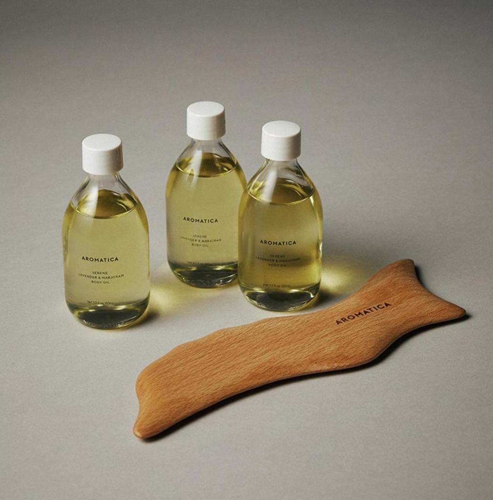 AROMATICA Serene Body Oil Lavender Marjoram Hydrating Softening 100ml