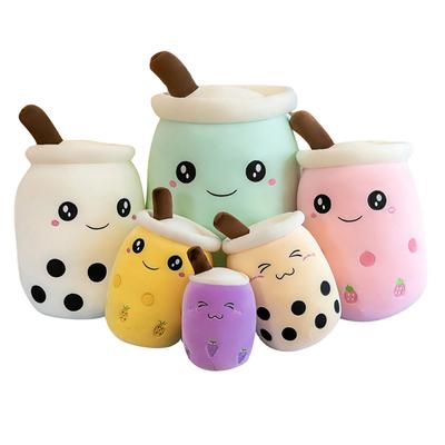 Słodka pluszowa zabawka Boba Milk Tea Miękka wypchana perła Poduszka do przytulania Milk Tea