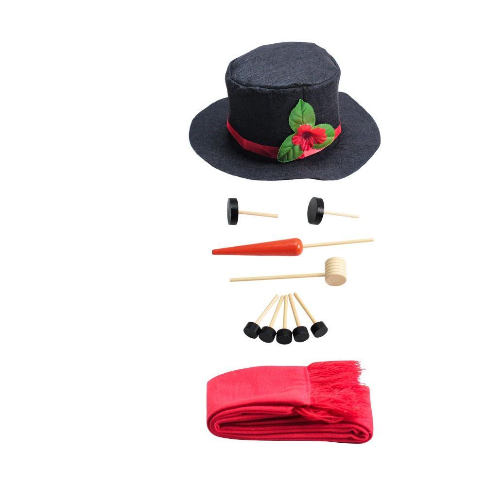 Carrot Noses Xmas Snowman Decorating Kit Scarf Christmas Snowman Kit Kids Toy