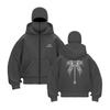 Autumn and Winter New Double Hat Hooded Wweatshirt Men's and Women's Zipper Style Masked Sweatshirt Sports Casual Loose Jacket