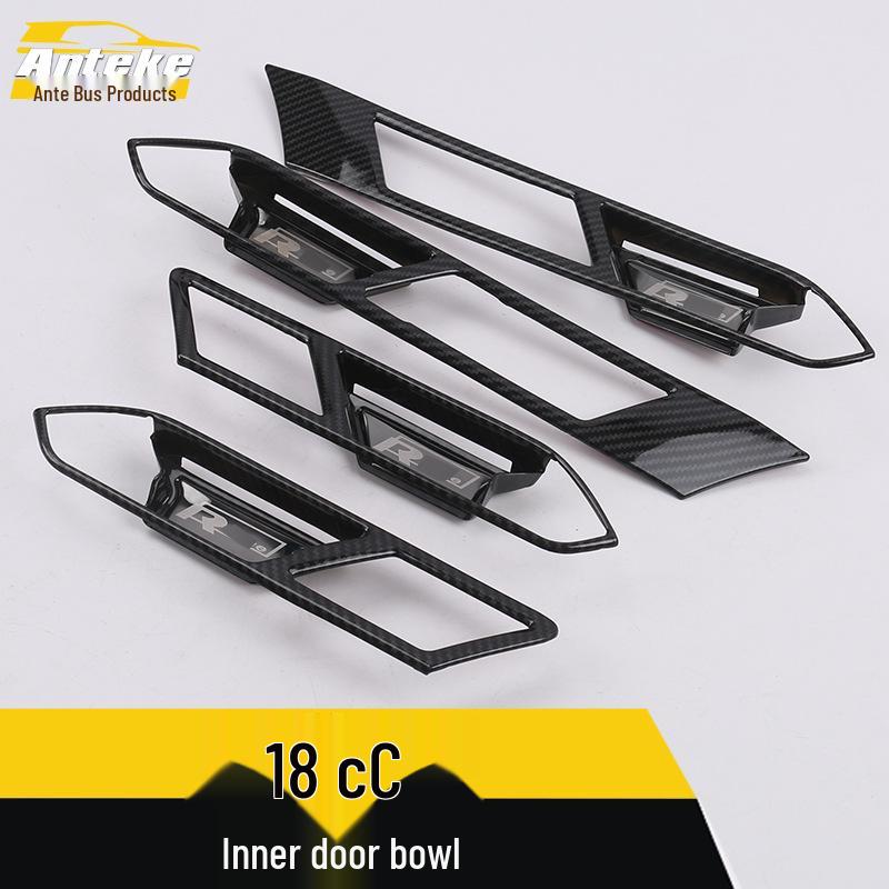 18CC Interior Door Bowl Decoration Frame - Scratch-Resistant Handle Panel Sticker Car Accessories