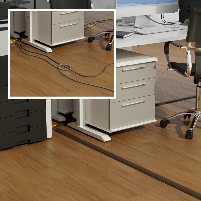 Cache câble sol - d-line - cc-39m - 9m - marron - usage léger