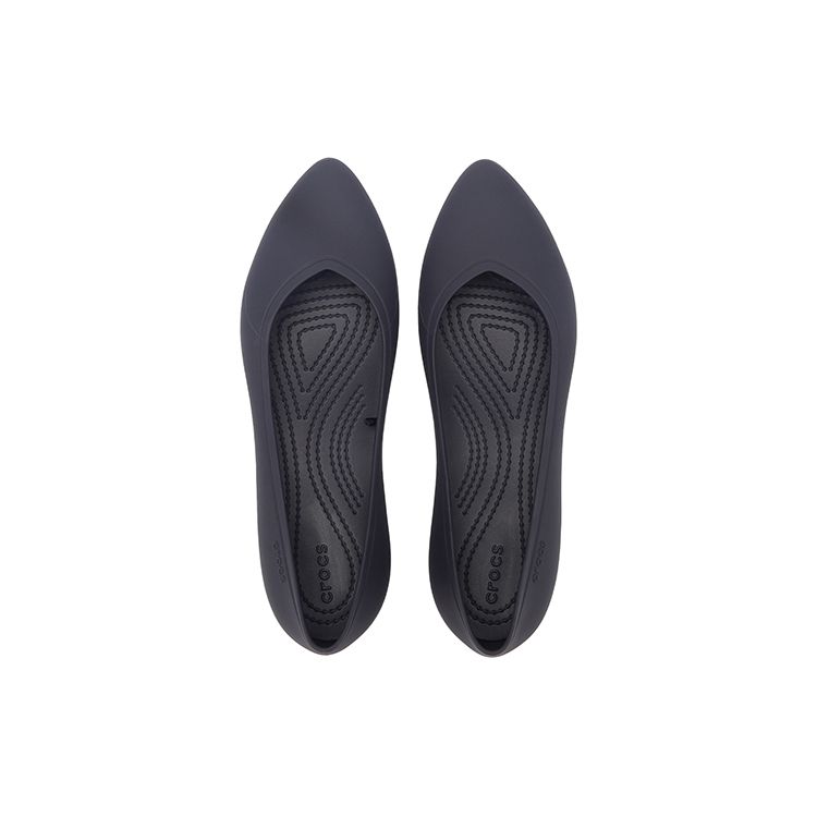Crocs Brooklyn Pointed Flat Casual Shoes Women Flats Dark-Blue 210169-4LH