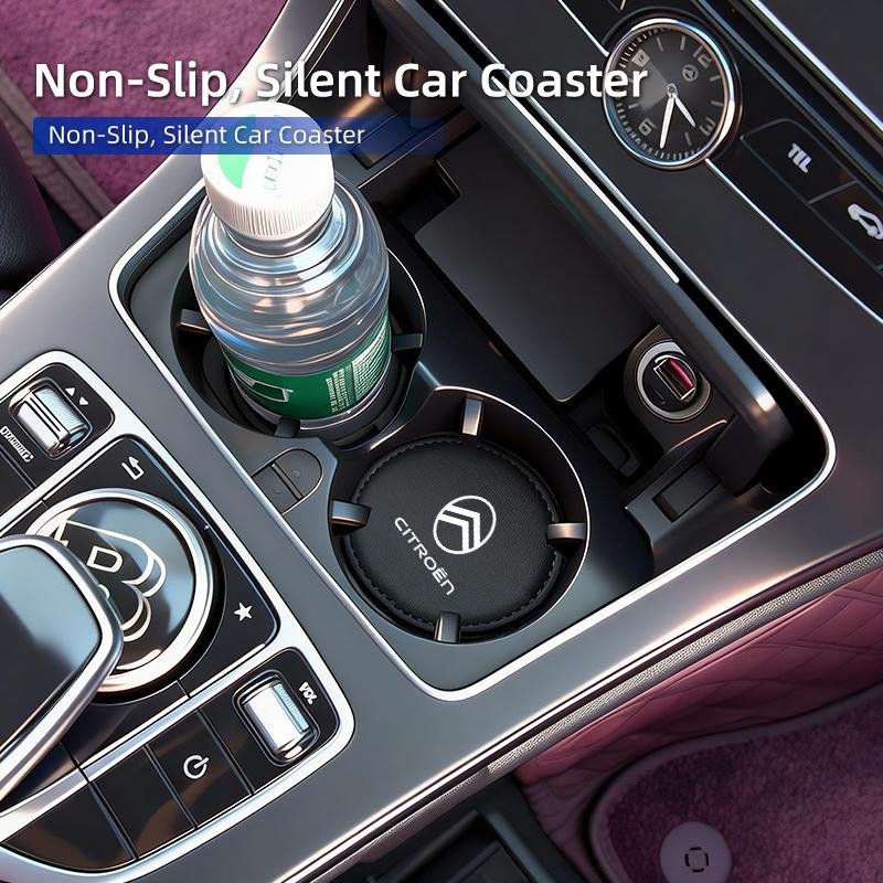 Car Coasters Water Cup Slot Pads Car Cup Holder Insert Mat For Citroen C3 C5 C1 C2 Berlingo Celysee Cactus Picasso Accessories