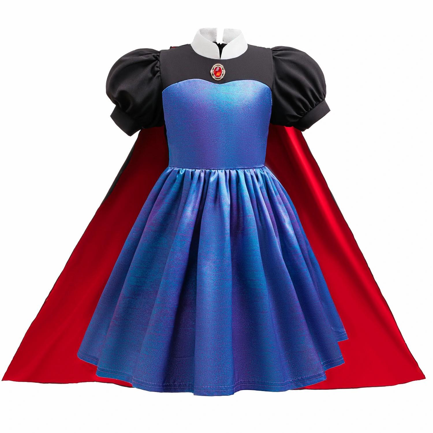 Halloween Carnival Party The Evil Queen Costume dress cloak Grimhilde cosplay dress 110cm