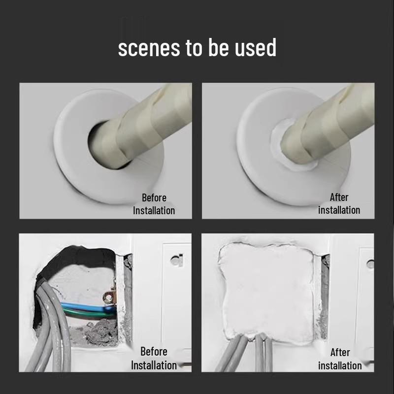 Air Conditioner Hole Sealing Putty, Wall Repair Mud Sealant, and Leak-Stopping Downpipe Filler.