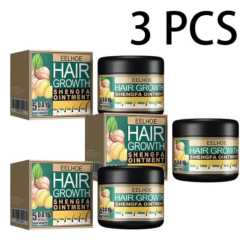 EELHOE Ginger Hair Cream Hair Nutrition Smoothing Nourishing Repair Dry Scalp Massage Treatment Cream