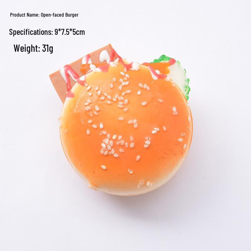 PU Slow Rebound Bread Squeeze Toy - Soft Fragrant Fake Cake for Decompression and Photography Props
