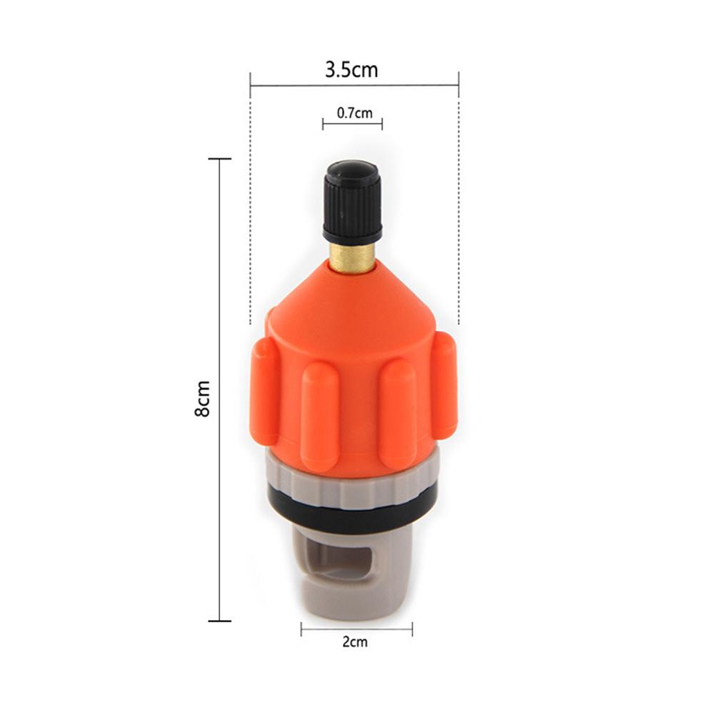 2pcs Inflatable Boat Dinghy Air Valve Adaptor Nylon Rowing Boat Air Valve Kayak Inflatable Pump Adapter for Paddle Board