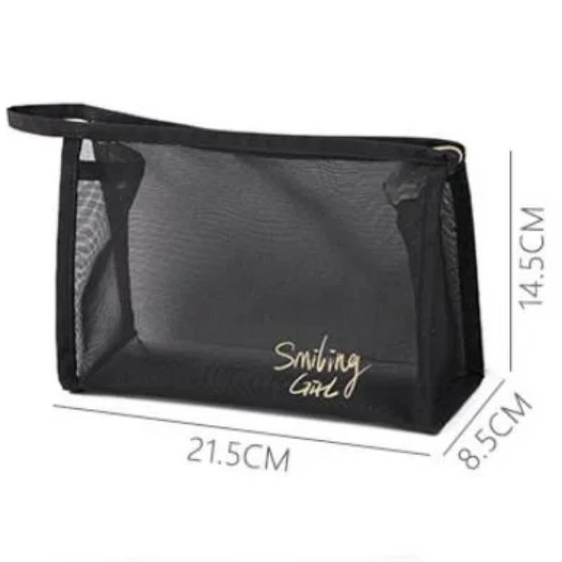 

1 шт. черная сетчатая женская косметичка дорожная косметика кисти органайзер чехол маленькая большая прозрачная косметичка наборы коробка