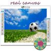 Korsstygnskit DIY Diamantbroderi Fotboll Sport Diamantmålning Heminredning