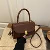 Korean style, solid color, simple small square handbag for women, elegant tote bag, suitable for commuting to work, shopping, dates, and casual wear.