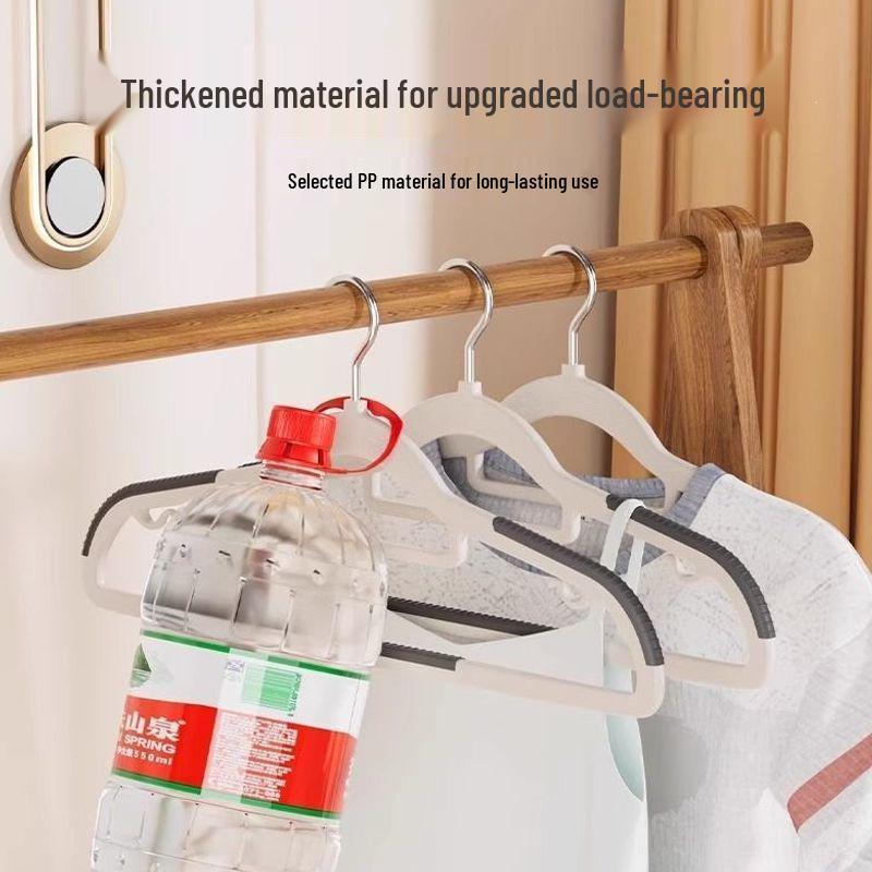 Extra Thick Non-Slip Metal Clothes Hanger for Balcony Storage
