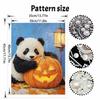 Halloween Pearl Painting Handmade Diy Art Panda Pumpkin Lantern Pearl Home Decoration Painting