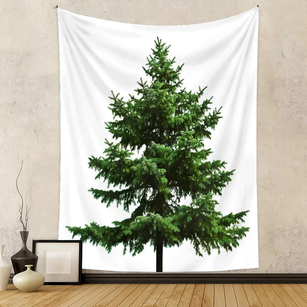 

Christmas Tapestry Room Decoration Wall Cloth ins Wind Hanging Cloth Home Christmas Tree Tapestry 73X95 CM