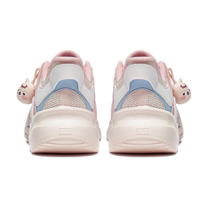 Li Ning Kids Sports Lifestyle Series Comfortable Non-Slip Wear-Resistant Casual Shoes Kids Casual Shoes Pink YKCT102-2